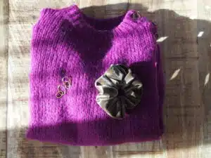 CHOUCHOU VELOURS BEIGE TAUPE