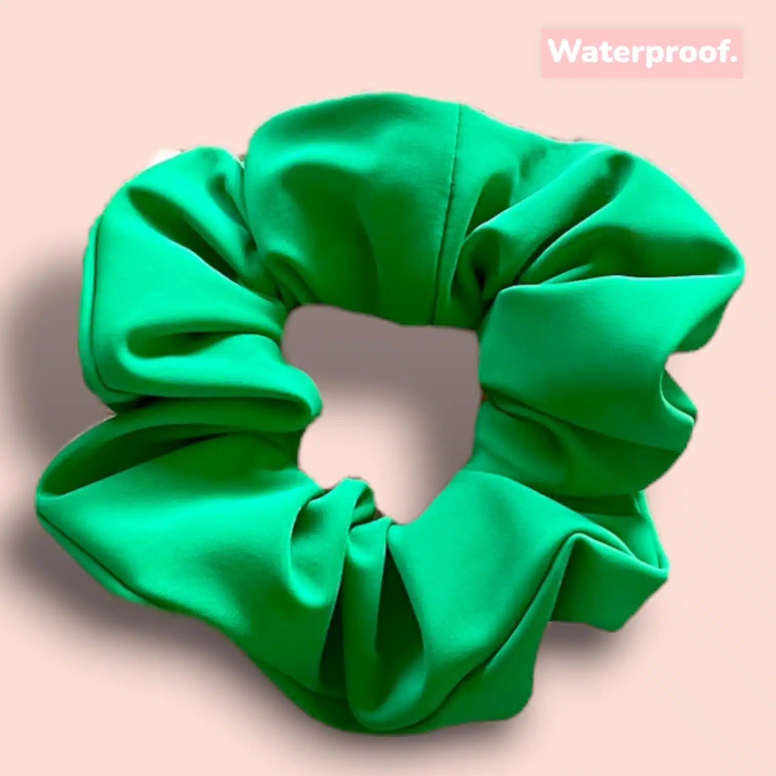 Chouchou waterproof - "Sirène" - Vert herbe