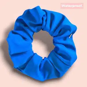 Chouchou “Sirène” – Waterproof – Bleu roi
