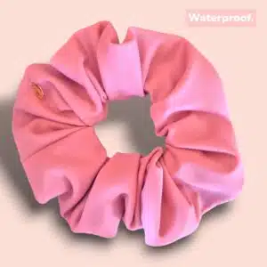 Chouchou “Sirène” – Waterproof – Rose poudré