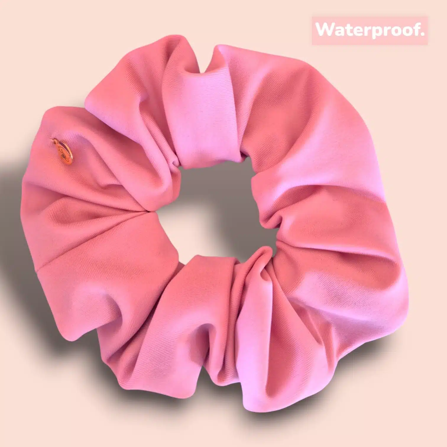Chouchou waterproof - "Sirène" - Rose poudré