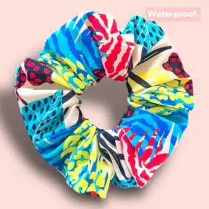 Chouchou “Sirène” – Waterproof – Tropique coloré