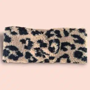 Bandeau “Teddy” – Fausse fourrure – Léopard