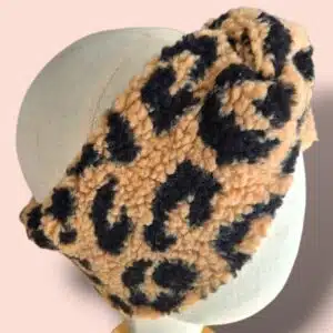 Bandeau “Teddy” – Fausse fourrure – Léopard